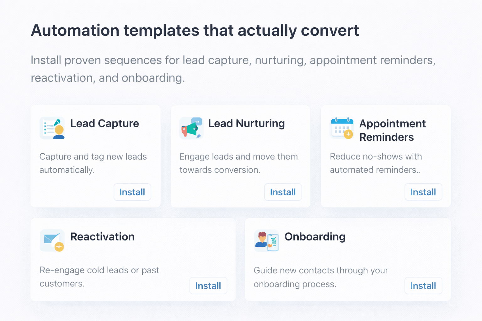 Automation templates